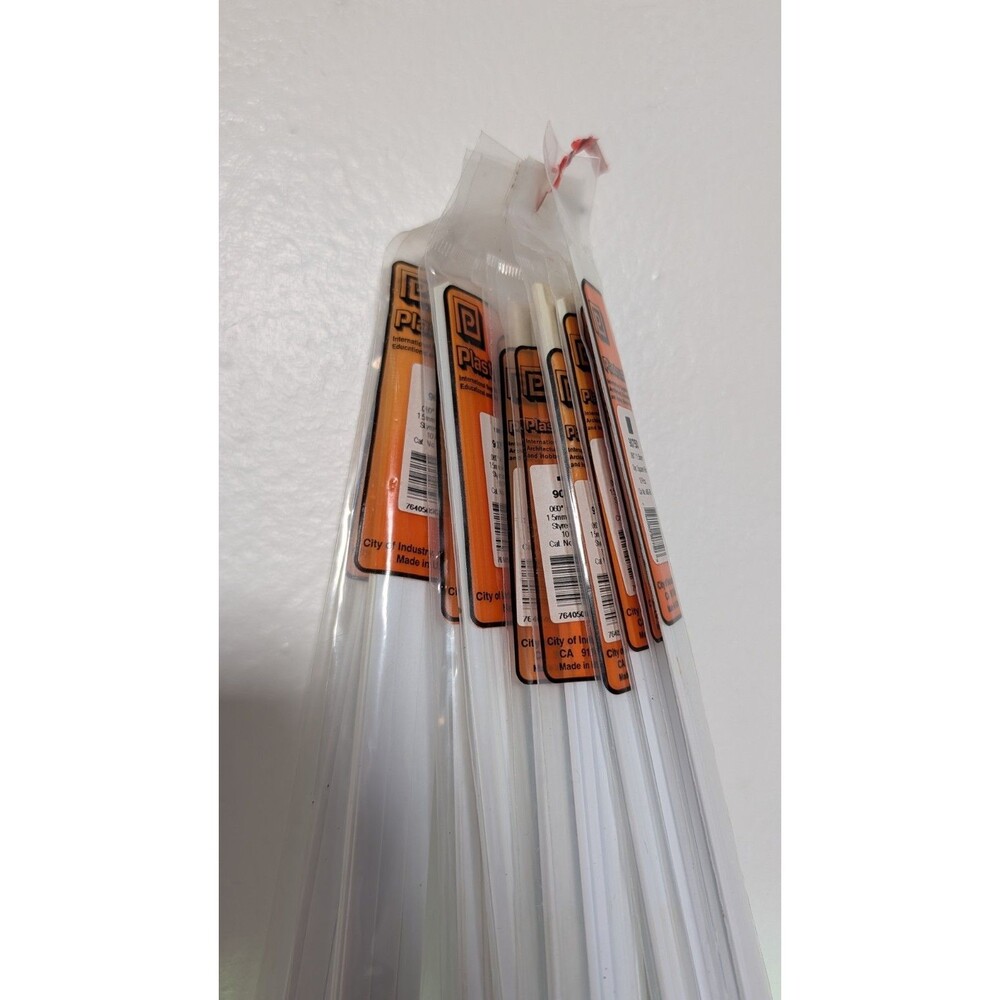 Plastruct Styrene Rod Strip Lot 11 110pc : 90750 90754 90755 90757 90758 90759 - Picture 2 of 3